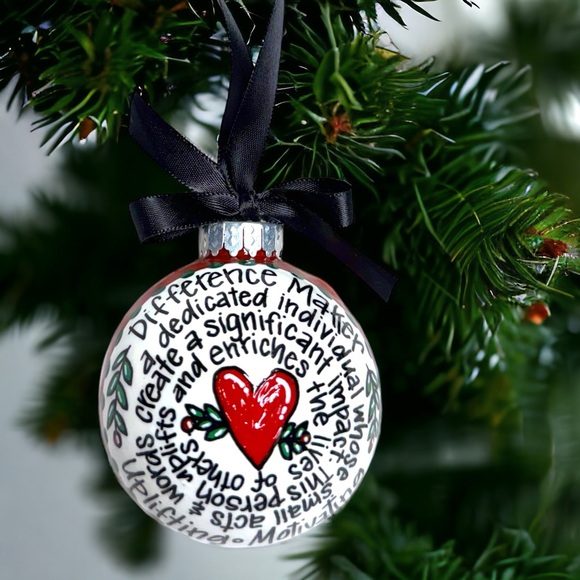2024 Difference Maker Christmas Ornament – Hand-Painted Acrylic Holiday Gift - Picture 2 of 12